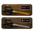 Ceremonial Scissors Walnut Plaque for 36" Ceremonial Scissors